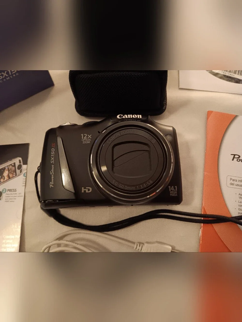 Canon PowerShot SX150 IS Compact Digital Camera With Accessories -Tested - Black